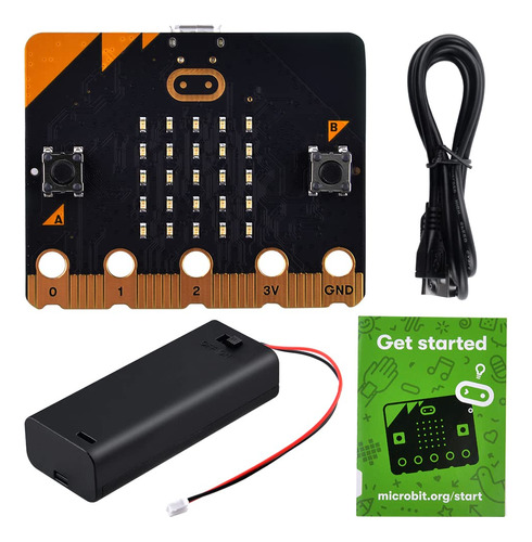 Geeekpi Bbc Micro:bit V2.2 Board Con Cable Micro Usb Y Sopo.