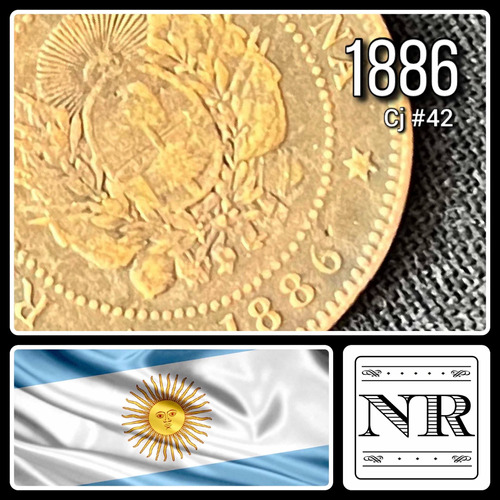 Argentina - 1 Centavo - Año 1886 - Cj #42 | Km #32 - Cobre