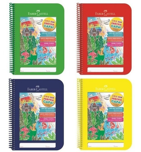 Caderno Criativo Faber Castel Todas As Cores 96 Folhas