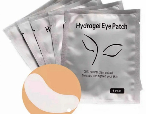 Imagen 1 de 5 de Parches De Hidrogel Para Extensión De Pestañas 50 Pares