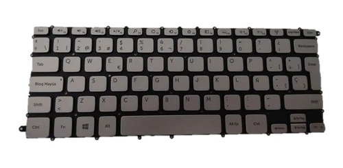 Teclado Dell Inspiron 14-7000 7437 Plata Español Iluminado