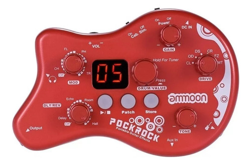 Pedal De Efectos Ammoon Pockrock Red