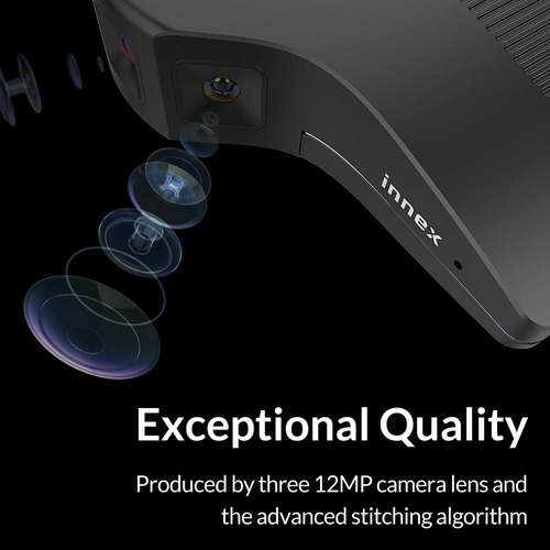 Index C ° Panorámico 4k En Gran Ángulo Con Micrófono, Facial