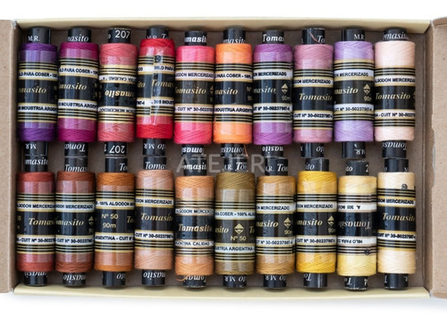 Imagen 5 de 6 de Hilos Para Coser Tomasito 20 Unidades X 90 Mts Gamas Color