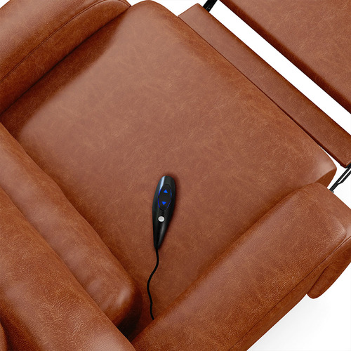 Poltrona Papai Kylie Power Elétrico Usb Pu Caramelo Brilho