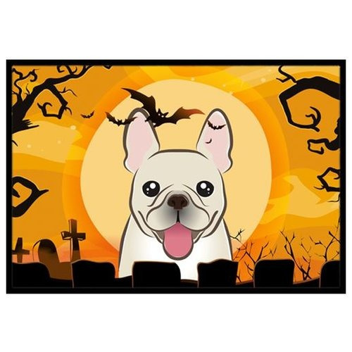 Caroline Tesoros De Halloween Bulldog Francés Felpudo