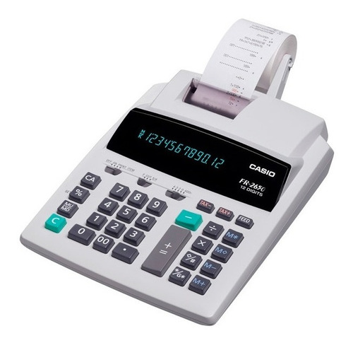 Imagen 1 de 1 de Calculadora Casio Con Impresora Fr2650 12 Dígitos