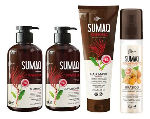 Kit Sumaq Kiwicha(shampo,condishon,mascarilla, Trmoprotector