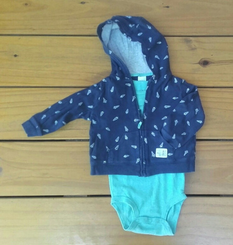 Carters Set Campera Y Body Bebé Espacio