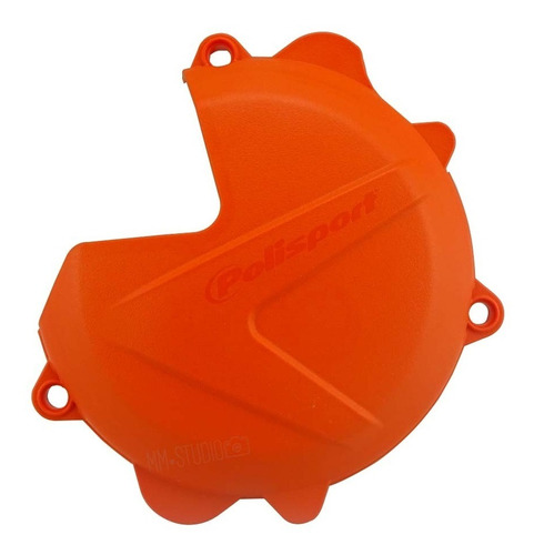 Protector Tapa Embrague Naranja Ktm Exc 300 2016 Polisport