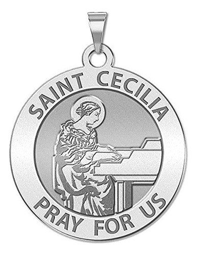 Medalla De Santa Cecilia (piano De Cola) Tamaño De Moneda De