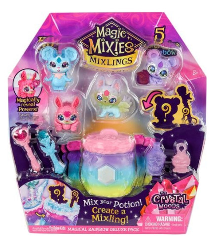 Magic Mixies Pack X5 Figuras Rainbow Caldero Sharif Express