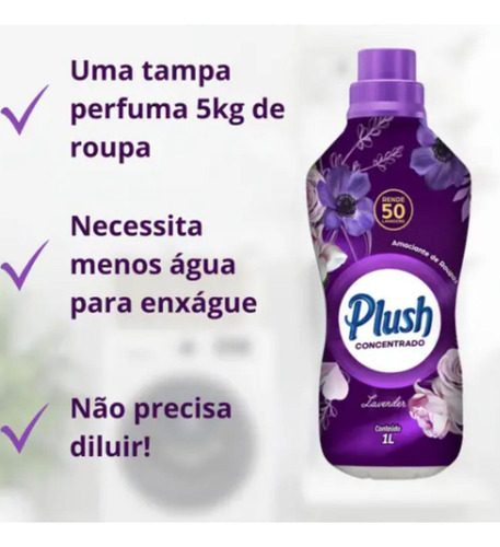 Amaciante De Roupas Concentrado Plush Lavender 1l