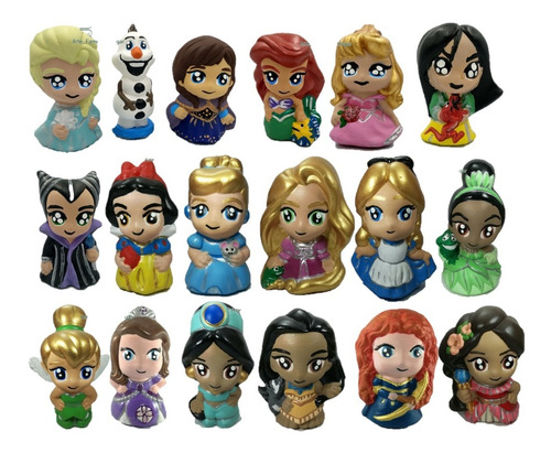Recuerdo Alcancías Princesas Frozen Rapunzel Sirenita 10 Pzs