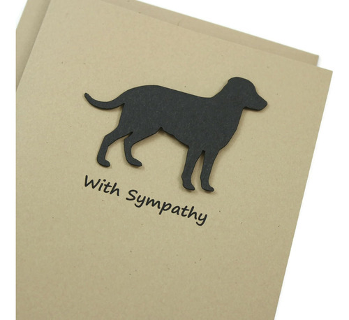 Tarjeta De Condolencias Del Labrador Retriever Negro - ...