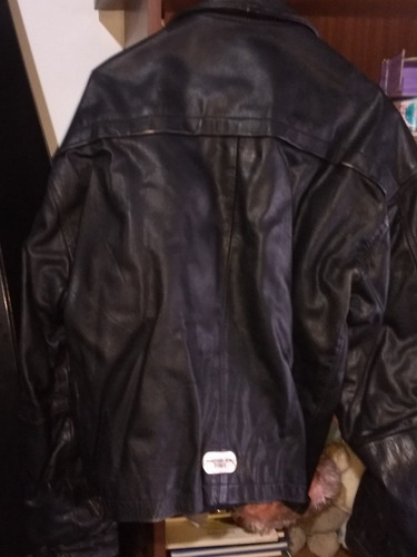 Campera De Cuero Motor Oil
