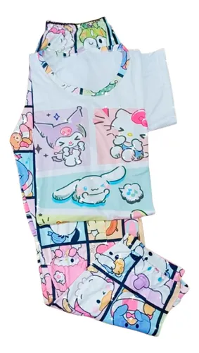 Pijamas Para Mujer En Polilicra Pantalón Y Camisa En Algodón