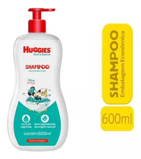 Shampoo Infantil Huggies Extra Suave Com Aplicador - 600ml