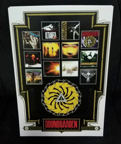 Banda Soundgarden Grunge Rock Chris Cornell Poster Capas Cd