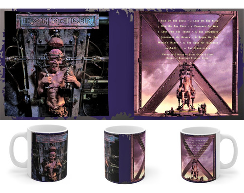 Rnm0443 Taza Tazon Iron Maiden The X Factor Front/back Cover