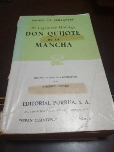 Don Quijote De La Mancha Miguel De Cervantes Porrúa