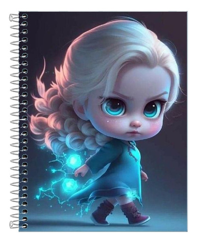 Caderno Frozen 10 Matérias 160 Folhas Capa Dura