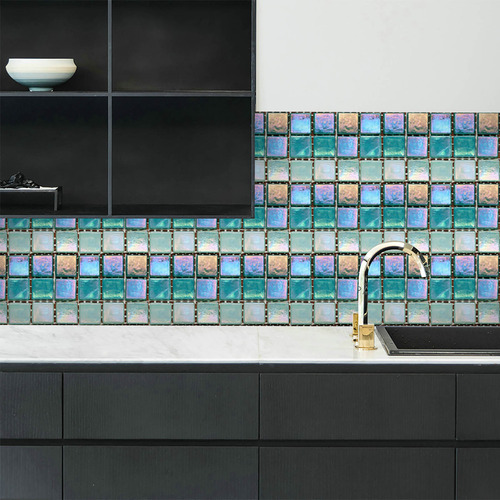 Adhesivos W Tile Decoration Para Pared Y Suelo, 10 Unidades,