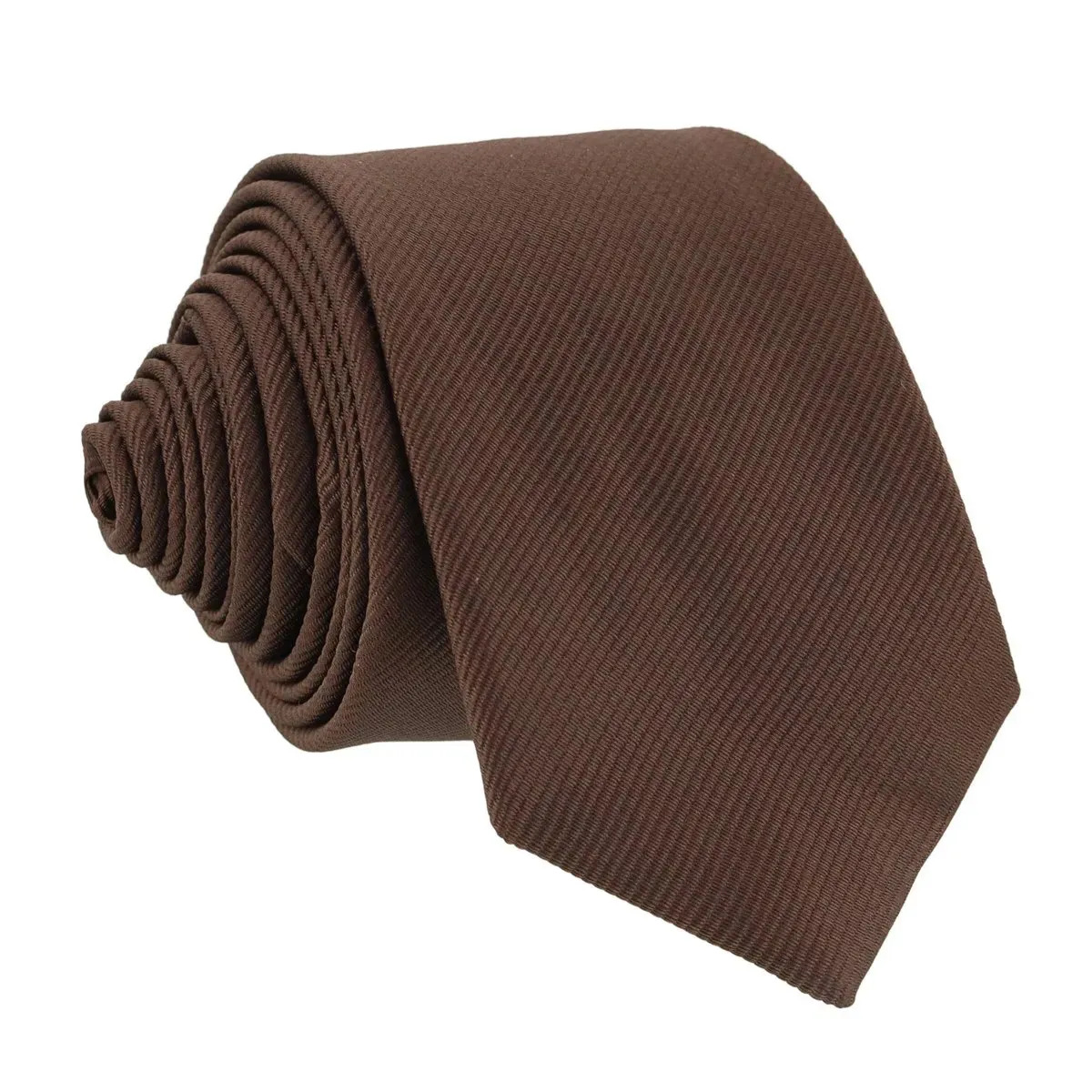 Gravata Masculina Premium Tradicional Padrinhos Casamento Noivos Semi Slim Várias Cores Cor Marrom