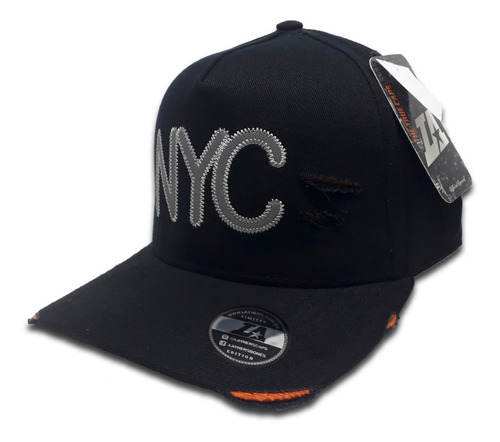 Boné Layners Nyc Aba Curva Ajustável Refletivo Strapback