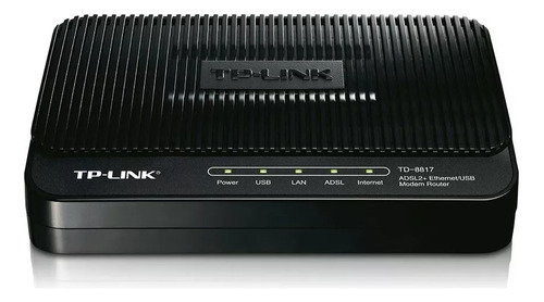 Módem Router Tp-link Td-8817 Negro