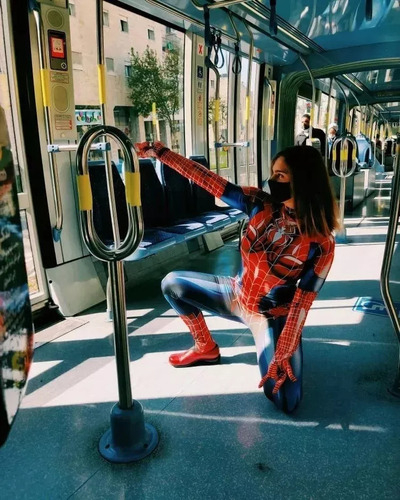 Mono Ajustado Para Cosplay De Spiderman