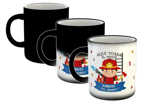 Taza Magica El Mejor Bombero Del Mundo Brigadista