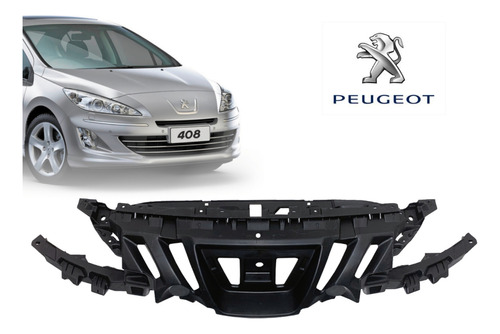 Parrilla Superior Parachque Delantero Para Peugeot 408