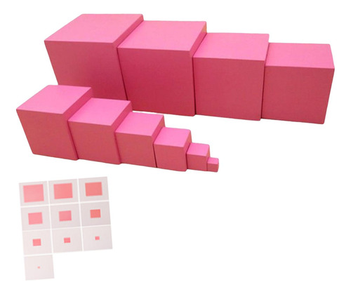 Montessori Learning Pink Juguete Educativo De Aprendizaje