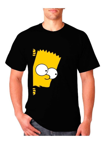 Poleras Estampadas Con Diseño Bart Los Simpson