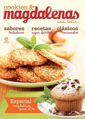 Revista Recetas Fáciles Cookies Y Magdalenas 11 Sabores Dif.