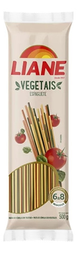 Macarrão De Sêmola Com Vegetais Espaguete Liane 500g