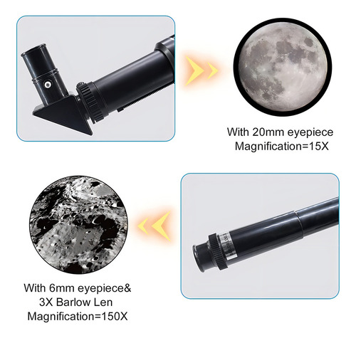 Telescopio Profesional Para Astronomía Con Trípode Soporte Color Cian