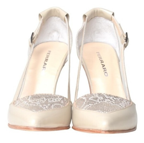 Imagen 5 de 5 de Zapatos Sandalias Fiesta De Mujer De Cuero Greta - Ferraro