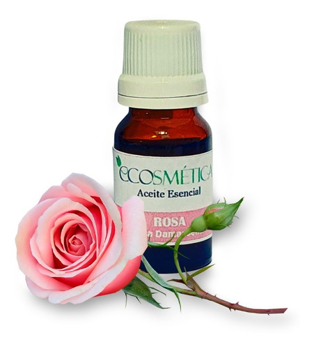 Aceite Esencial Natural De Rosa Frasco 10 Ml