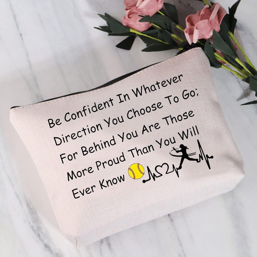 Bolsa De Maquillaje Para Softbol Con Cremallera