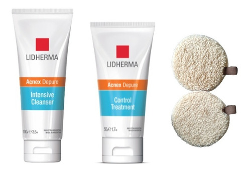 Lidherma Kit Tratamiento Acne +  2 Discos Desmaquillantes