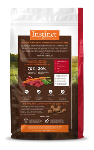 Instinct Original Pato Croquetas Par Perro 100%natural 9.7kg