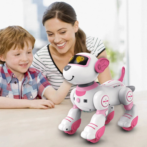 Robot Perro Juguete Para Niños Control Remoto Interactivo Color Rosa