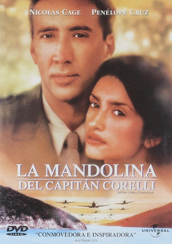 La Mandolina Del Capitan Corelli Nicolas Cage Pelicula Dvd