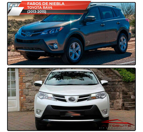 Imagen 8 de 10 de Kit Faros Niebla Toyota Rav4 2013 2014 2015 Biseles Y Switch