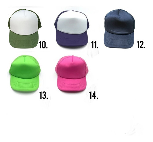 Imagen 3 de 7 de Gorras Trucker X 24 Basíca Para Sublimar Bordar Mayor Fight