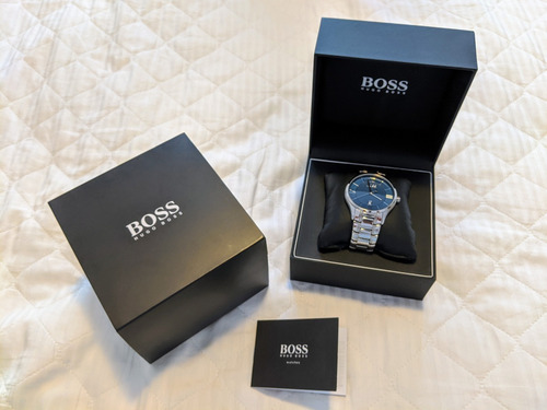 Relógio Hugo Boss Azul - Nunca Usado - Na Caixa Original