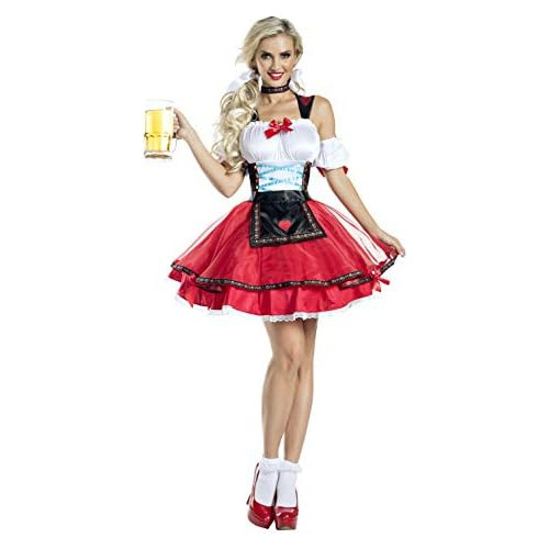 Disfraz De Oktoberfest Mujer, Conjunto De Traje De Adul...