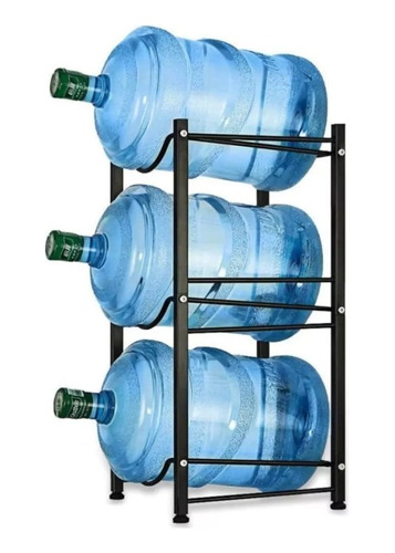 Rack Porta Garrafón Metálico 3 Niveles Para Garrafón De Agua